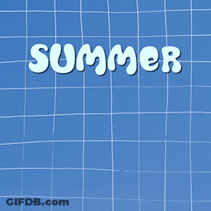 Summer Is Here Sign Next To Raft GIF