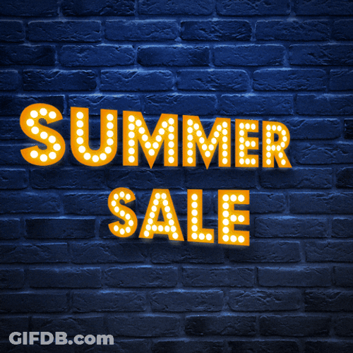 Summer Sale Text Animation GIF