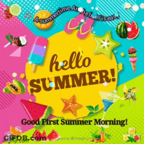 Summer Season Good Morning Summer GIF
