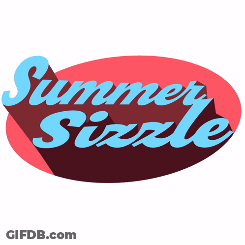 Summer Sizzle Logo In Blue GIF