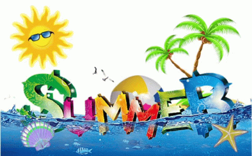 Summer Time Art Work Sticker GIF