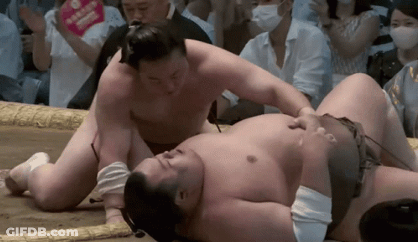 Sumo Wrestling Tummy GIF