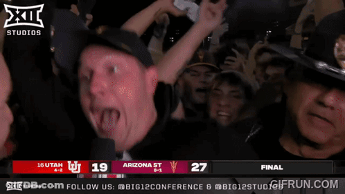 Sun Devils Winning Against Arizona GIF