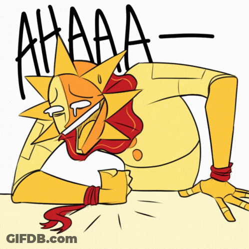 Sun Drawing Saying Ahaaa GIF