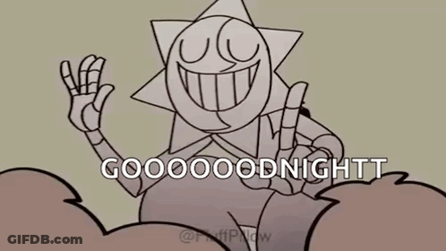 Sun Giving Thumbs Up Saying Goodnight GIF
