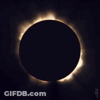 Sun Partially Obscured By Moon Solar Eclipse GIF