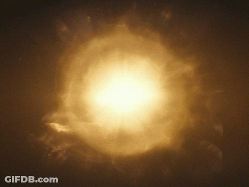 Sun Shining Brightly In The Dark GIF