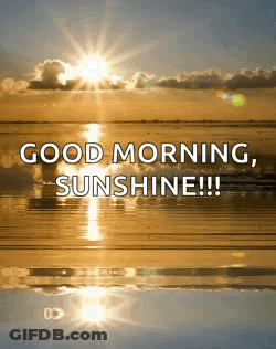 Sun Shining Over Ocean Good Morning Sunshine GIF