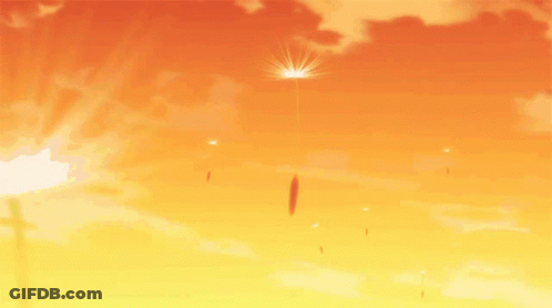 Sun Shining Through Clouds In Sunset GIF