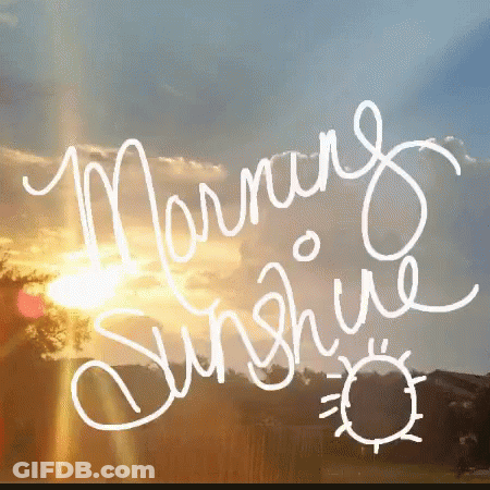 Sun Shining Through Clouds Morning Sunshine GIF