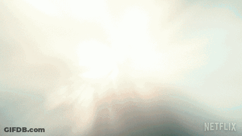 Sun Shining Through Clouds With Netflix Logo GIF