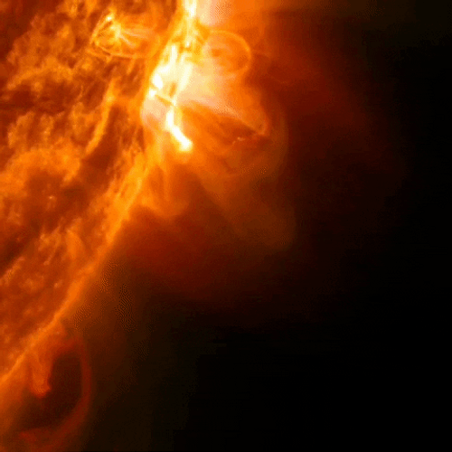 Sun Solar Flares GIF