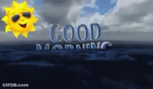 Sun Wearing Sunglasses Saying Good Morning GIF