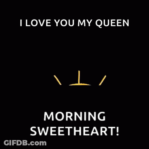 Sun With Face Saying I Love You My Queen GIF