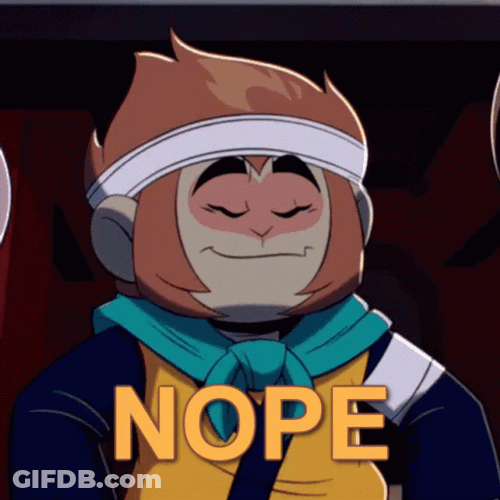Sun Wukong Cartoon Nope GIF