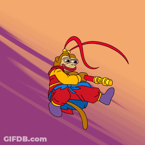 Sun Wukong Cartoon Power Smash GIF