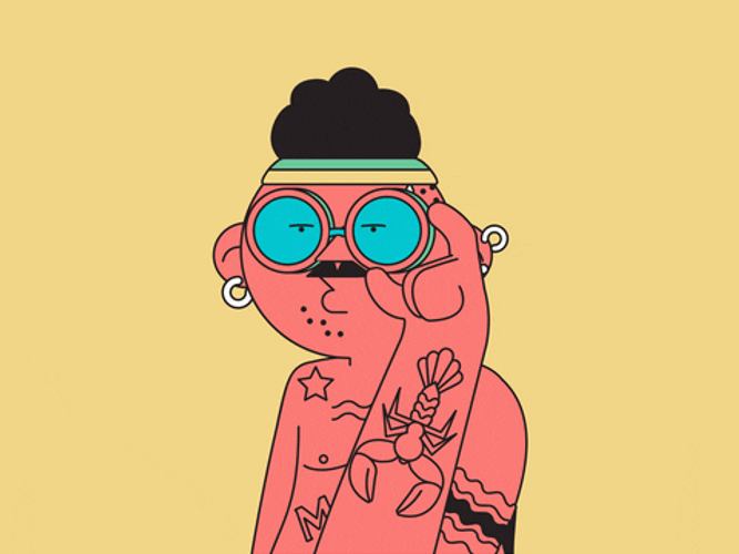 Sunburn Tattoo  Beach Life GIF