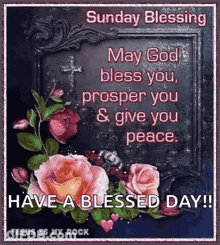 Sunday Blessing May God Bless You GIF