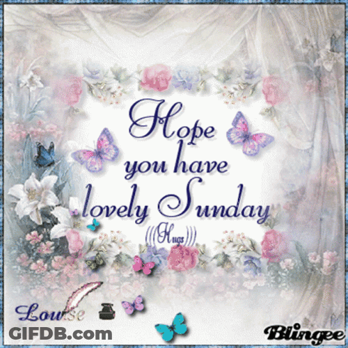 Sunday Blessings Hope Butterflies Dainty Greetings GIF