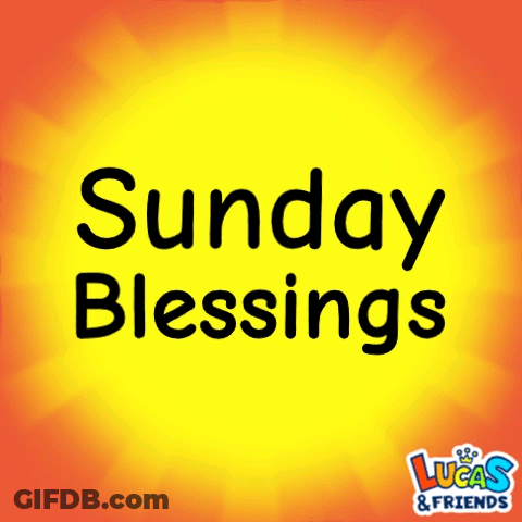 Sunday Blessings Text GIF