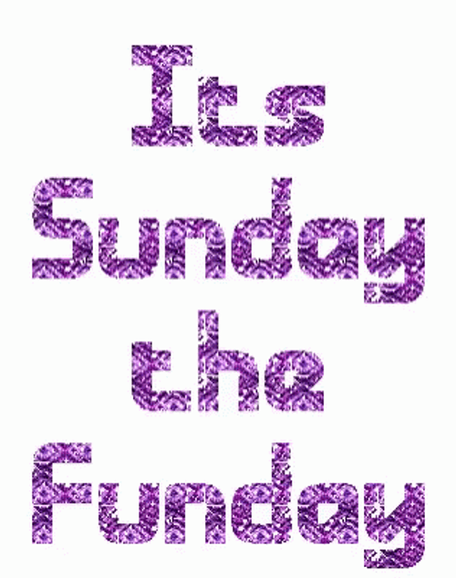 Sunday Funday Purple Glitters GIF
