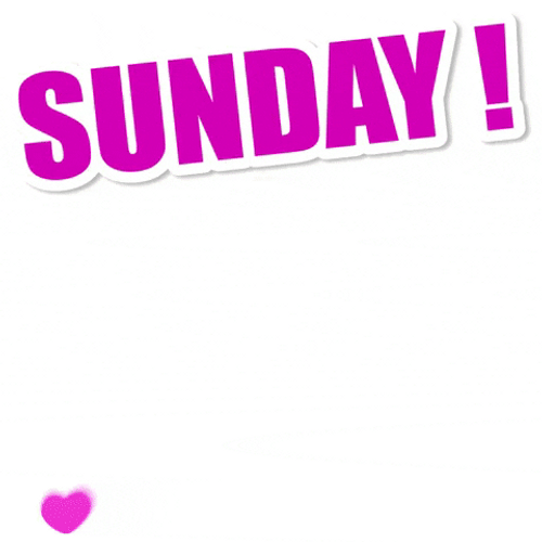 Sunday Happy Line Sticker GIF