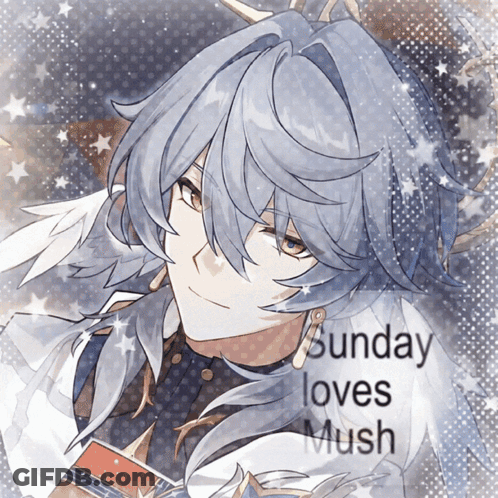 Sunday Loves Mush Sign With Man GIF