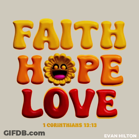 Sunflower Faith Hope Love Poster GIF