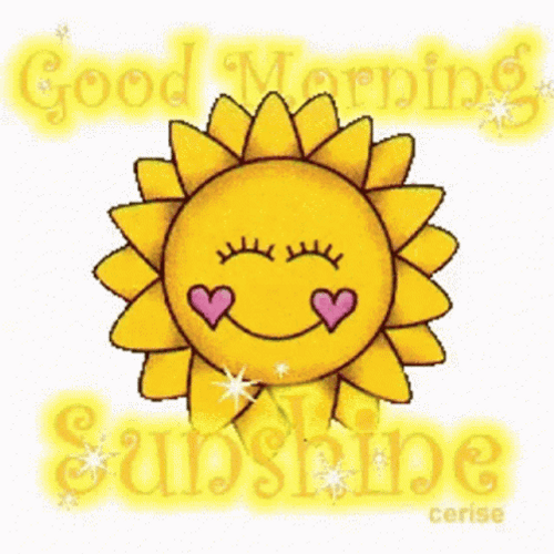 Sunflower Sunshine Animated Good Morning Monday GIF
