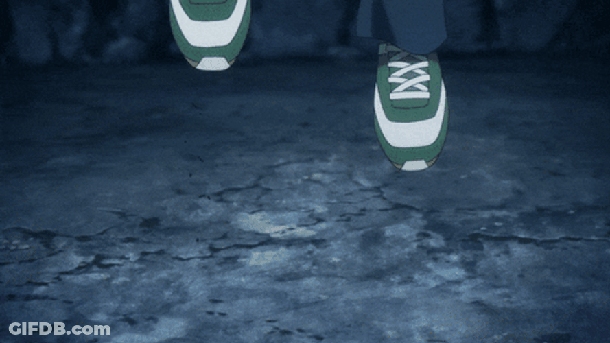Sung Jin Woo Hopping Before Attacking GIF