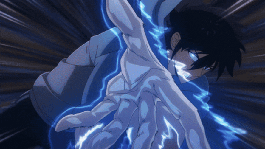 Sung Jin Woo Using His Rulers Authority GIF