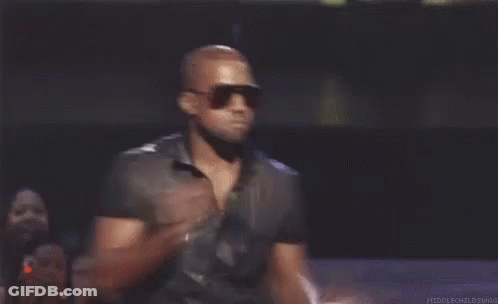 Sunglasses Leather Shirt Man Arms Outstretched Stage GIF