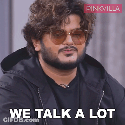 Sunglasses Man Black Jacket We Talk A Lot GIF