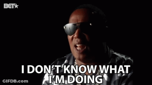 Sunglasses Man Saying I Don't Know What I'm Doing GIF