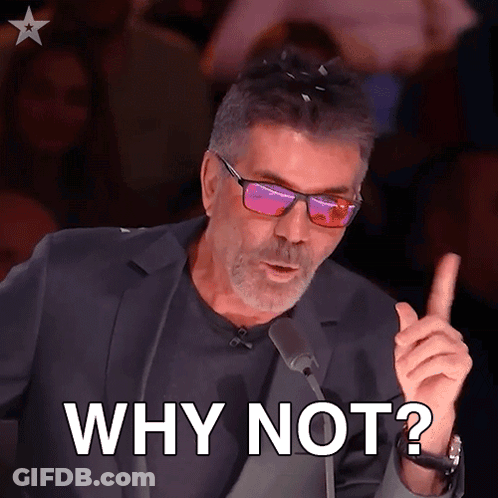 Sunglasses Man Saying Why Not Into Microphone GIF