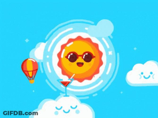 Sunny Cute Sun Saturday GIF