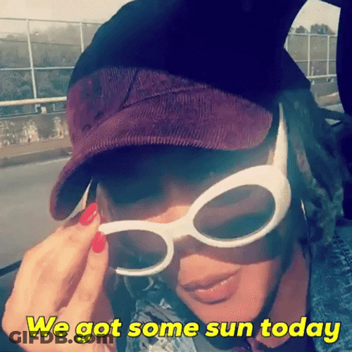 Sunny Day Sunglasses On Black Girl Car Drive GIF