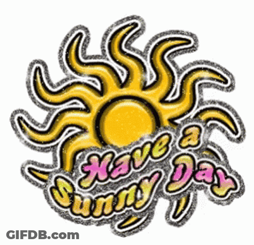 Sunny Saturday Glitter Nice Day GIF