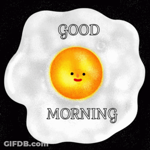 Sunny Saturday Good Morning Happy Eggs GIF