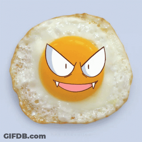 Sunny Side Up Egg Pokemon Laughing GIF