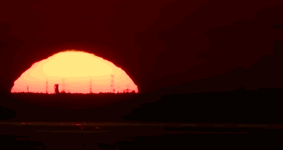 Sunrise City Silhouette GIF