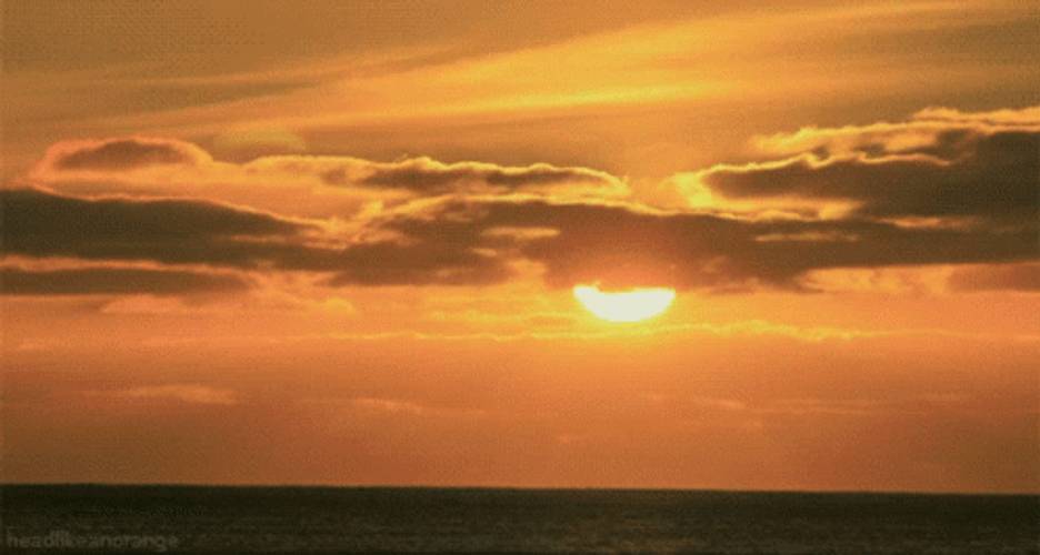 Sunrise Clouds Floating GIF