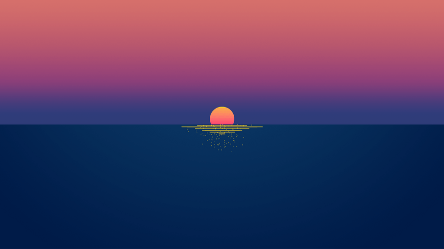 Sunrise Ocean Pixel GIF