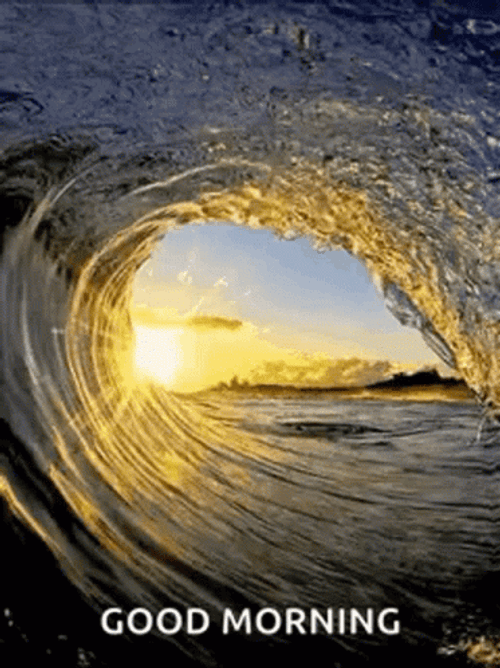 Sunrise Sea Waves GIF