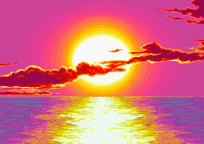 Sunset Aesthetic Animation GIF