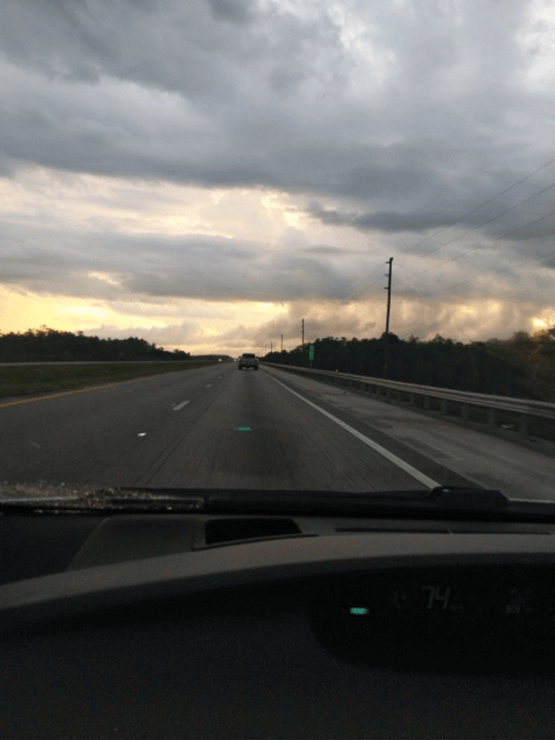 Sunset Car Driving GIF