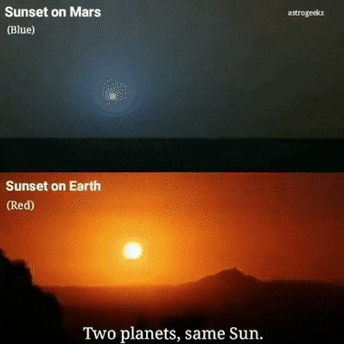 Sunset Earth Mars GIF