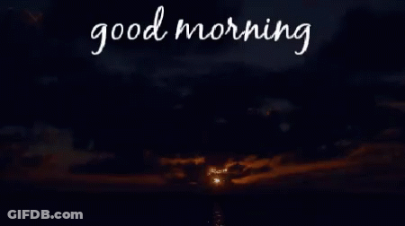 Sunset Good Morning GIF