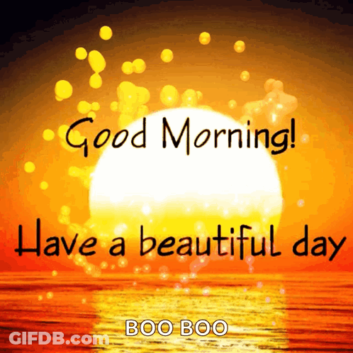 Sunset Good Morning Have A Beautiful Day Boo Boo GIF