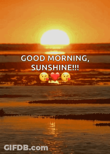 Sunset Good Morning Sunshine GIF